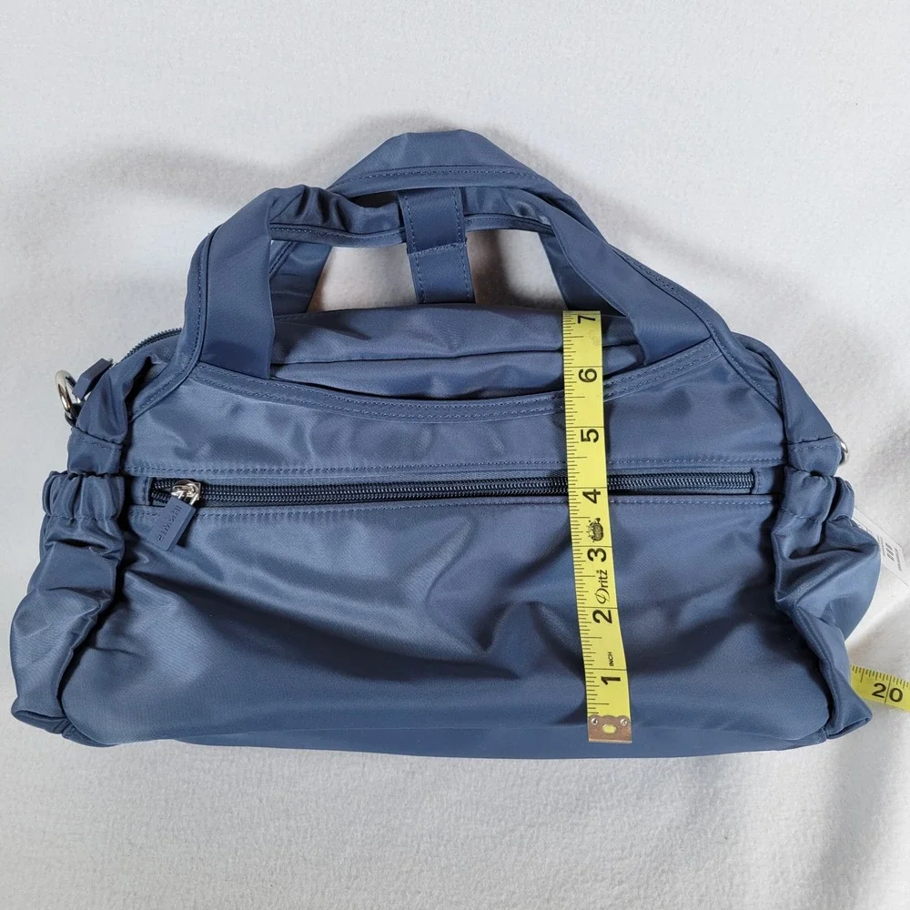 IHKWIP Women Satchel Suave Top Handle Nylon Travel Bag Blue Eco-Friendly Outdoor